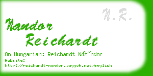 nandor reichardt business card